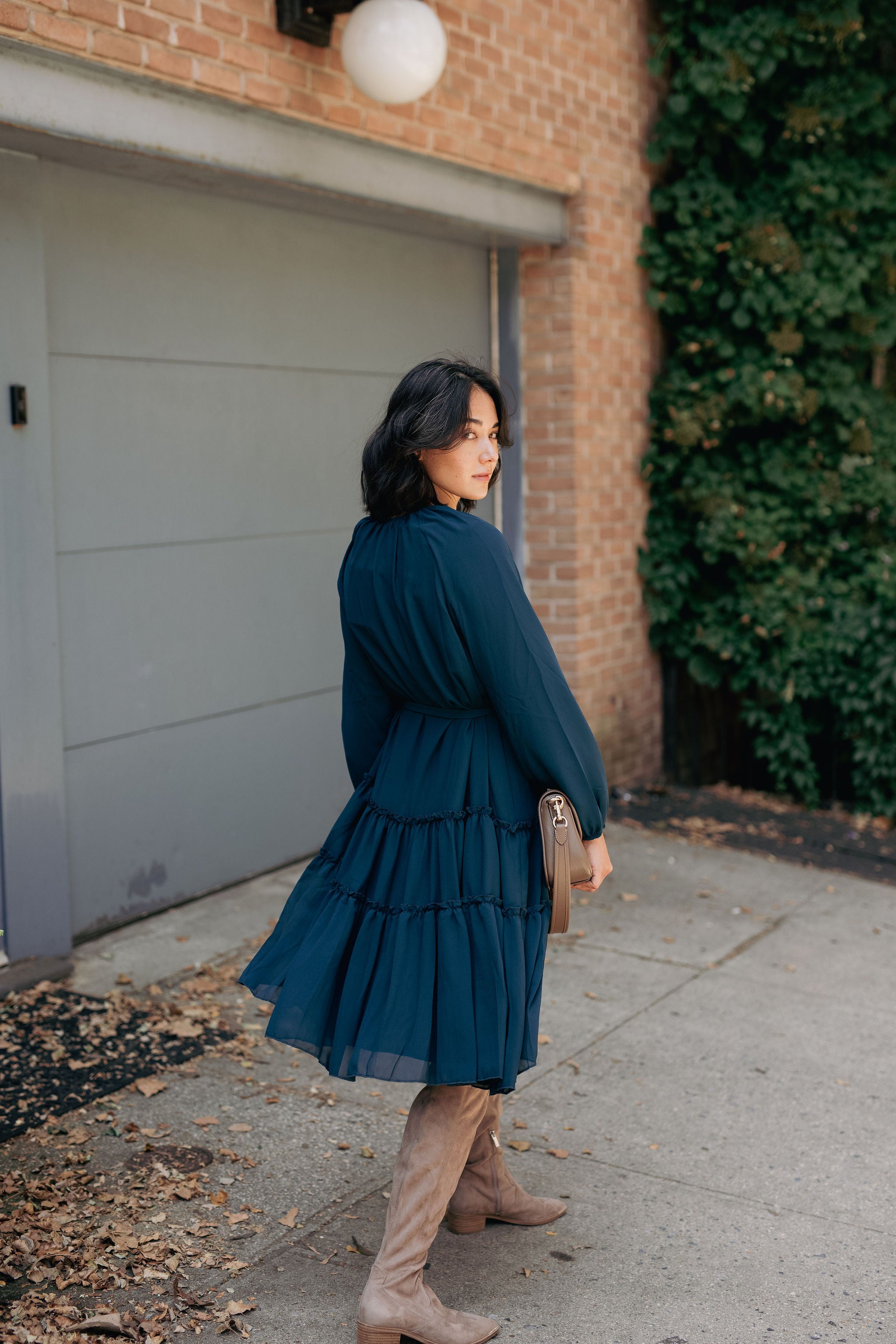 Willow Chiffon dress - Teal