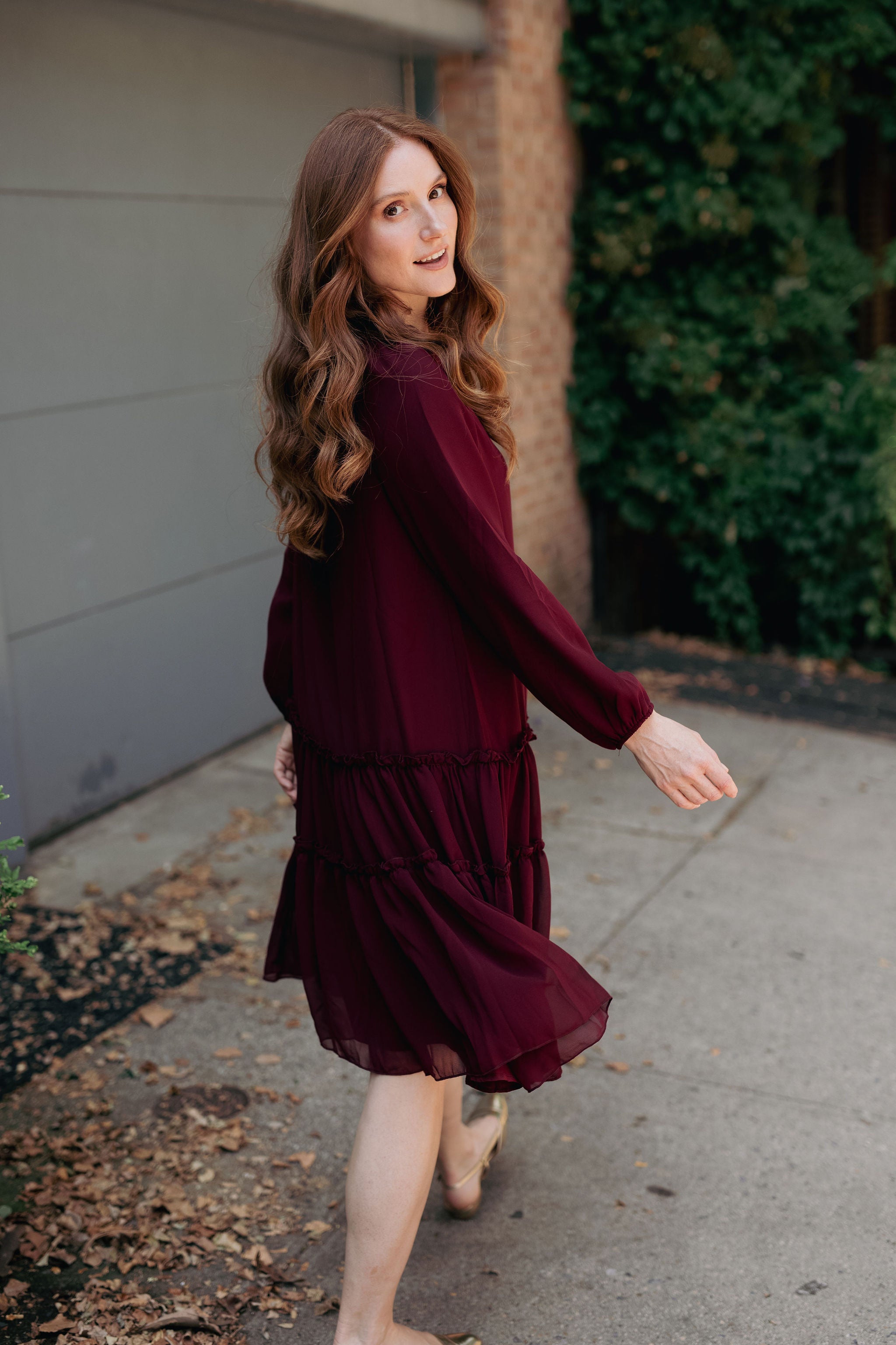 Willow Chiffon dress - Teal