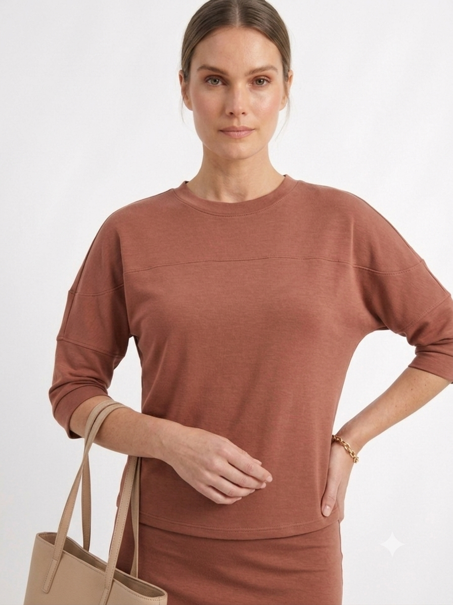 Core Basic T-Shirt - Brandy