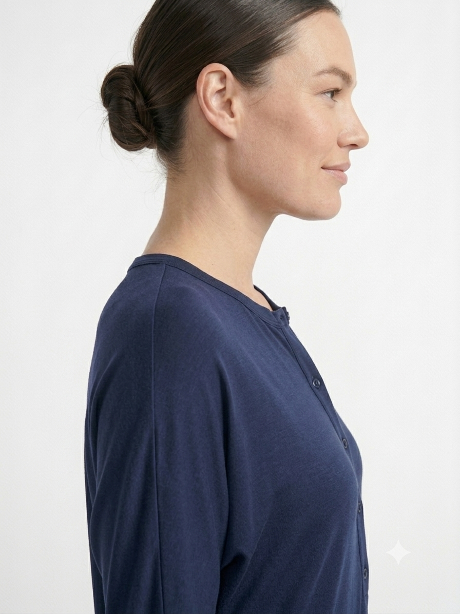 Maxi Basic Dress - Navy