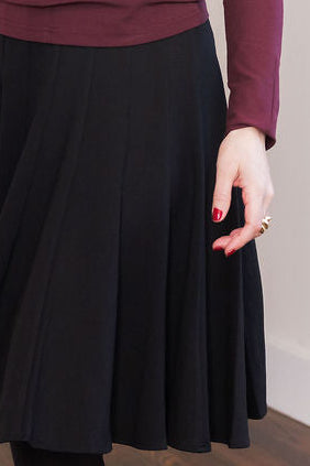Paneled skirt - Black