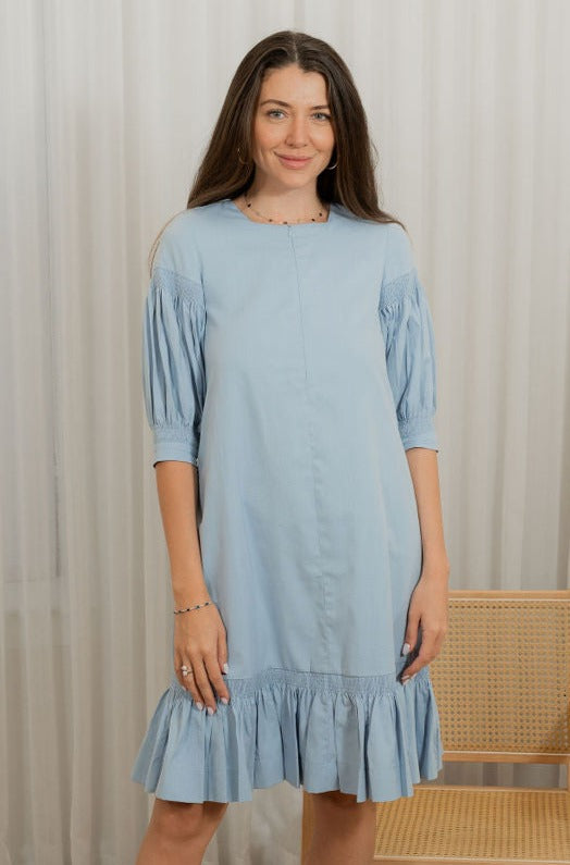 Puffy scrunched sleeve dress Puffy scrunched sleeve dress