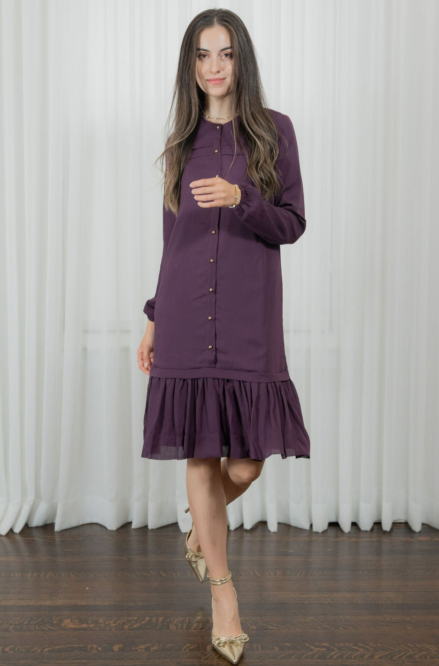 Chiffon bottom cheap dress