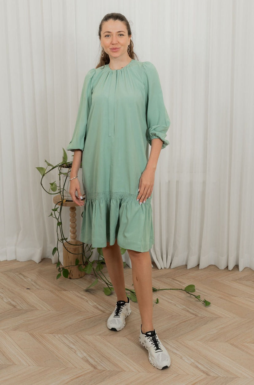 Drop smock Tencel dress