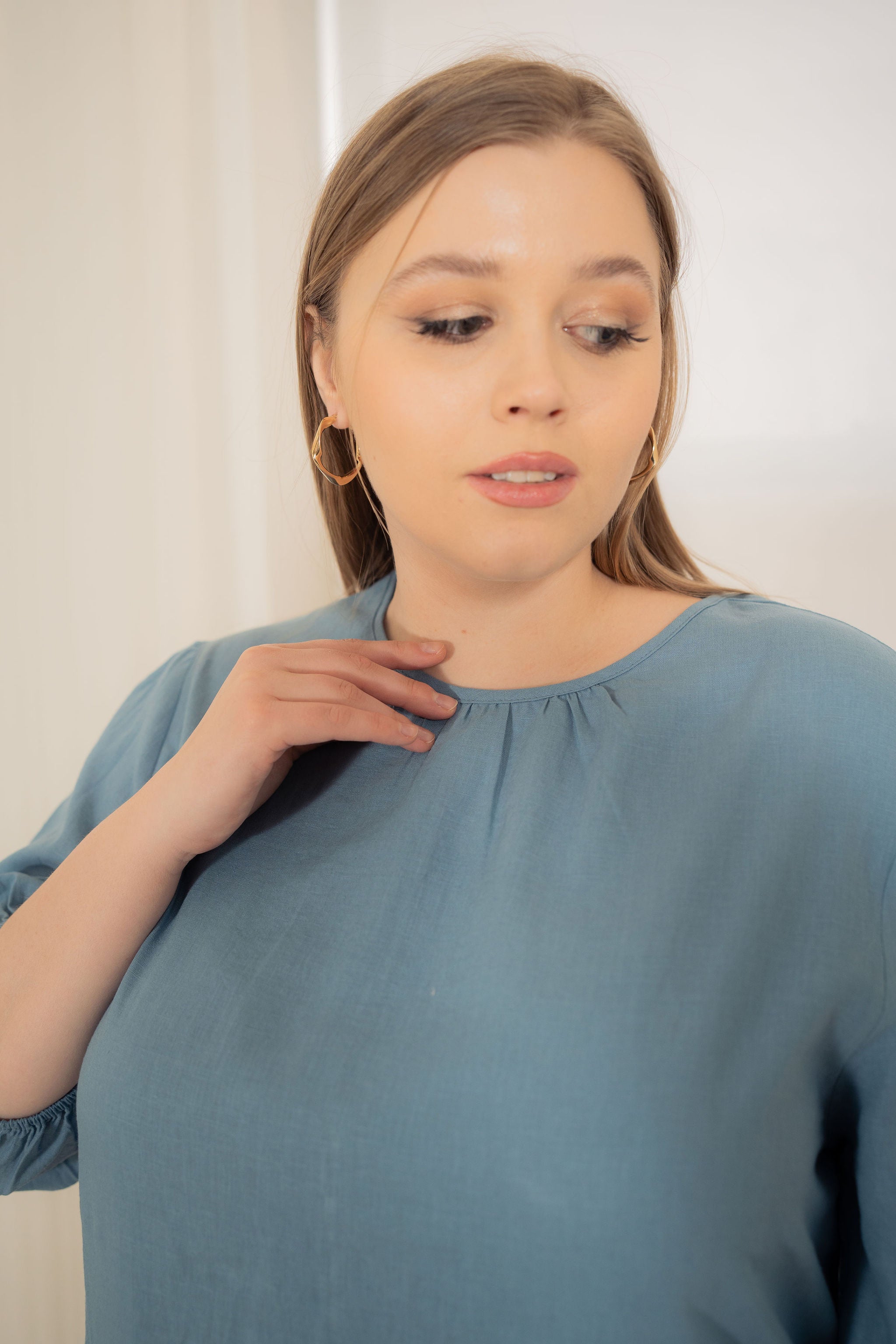 A-line Linen pocket dress