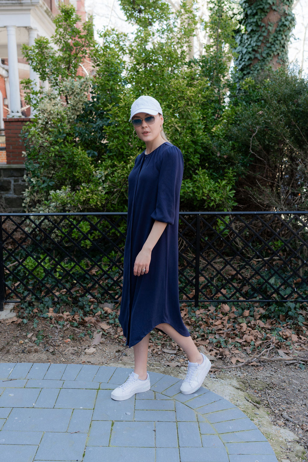 Round bottom rib dress