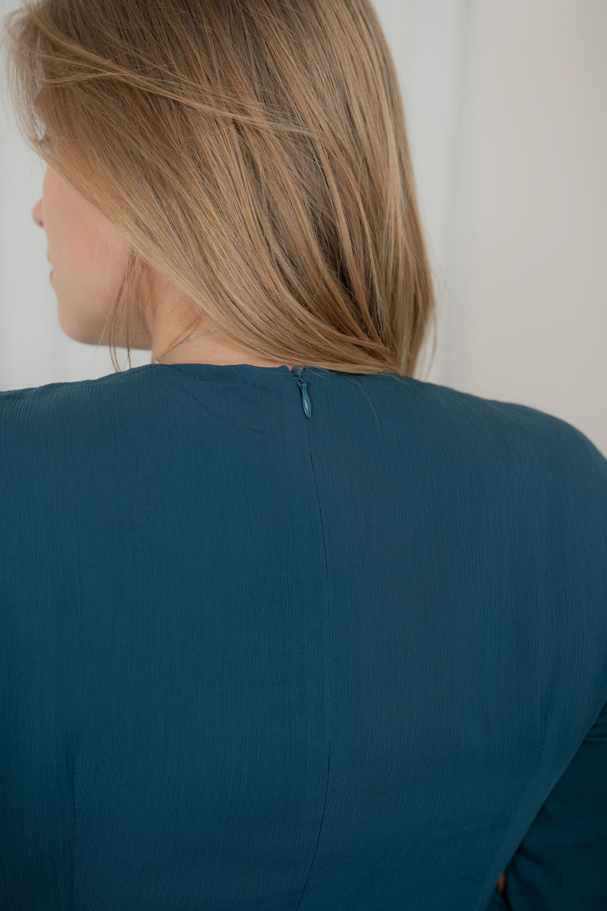 Scrunched top Pleated dress