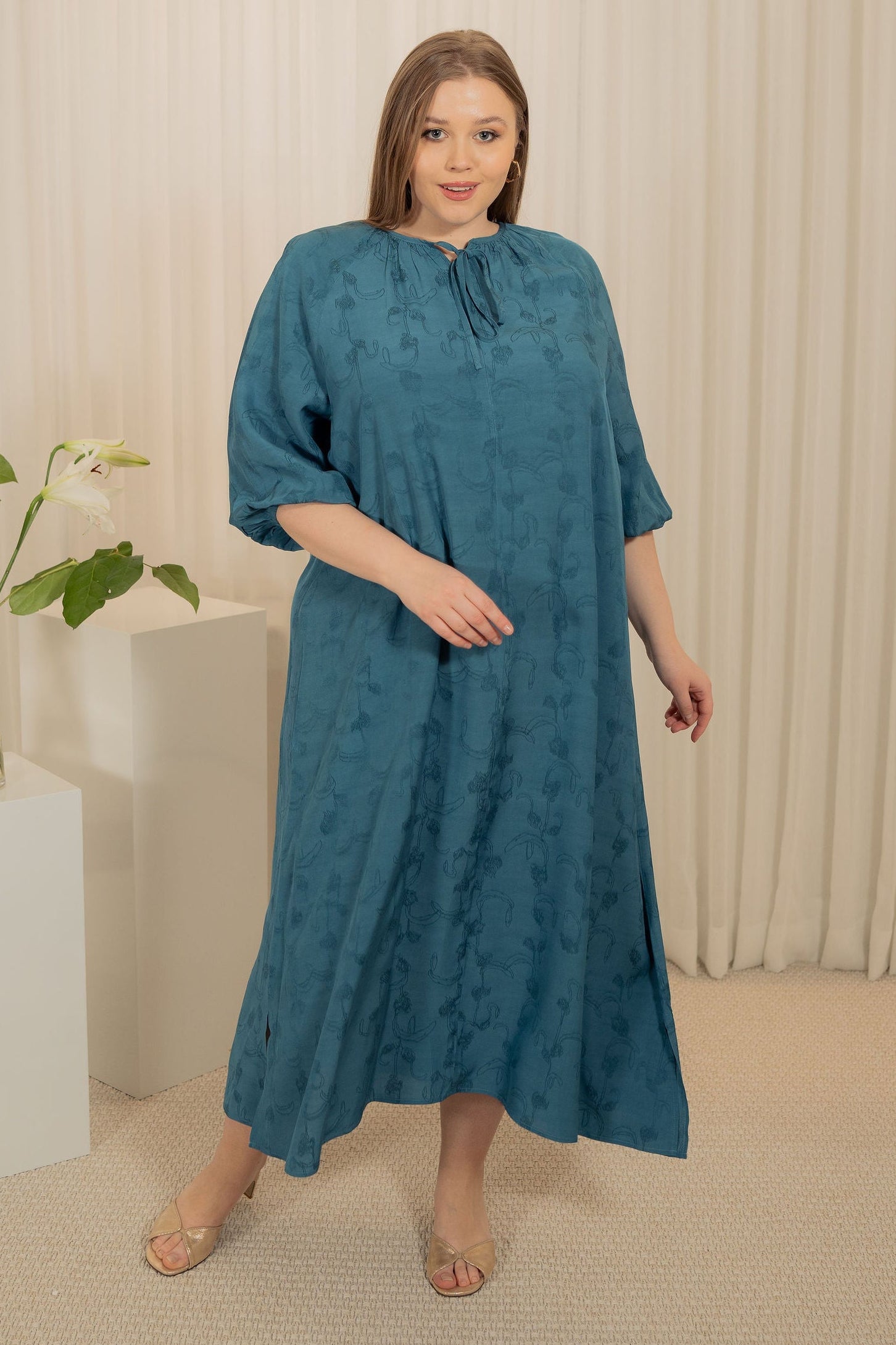 Flow essence rose dress - Blue