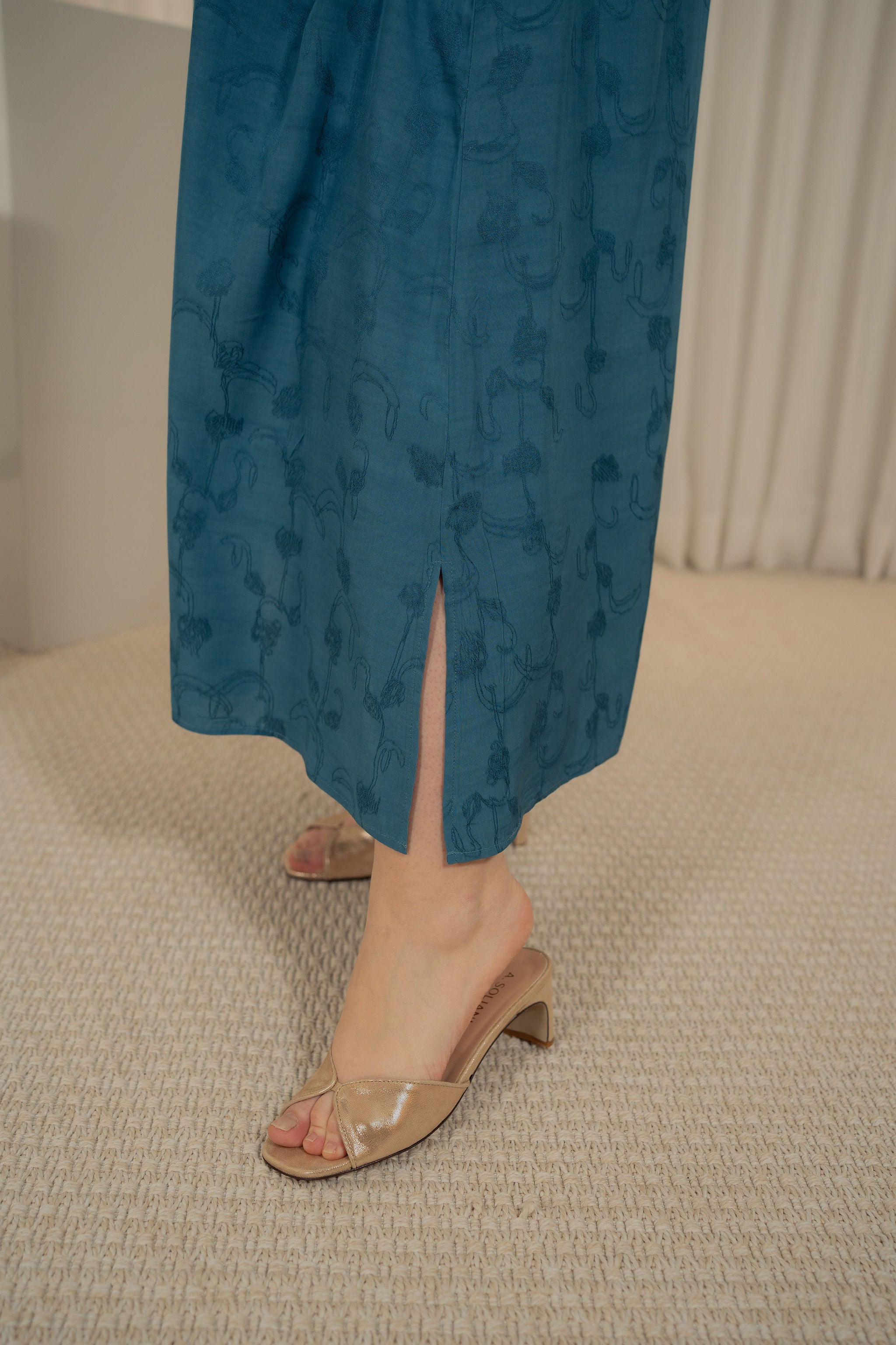 Flow essence rose dress - Blue