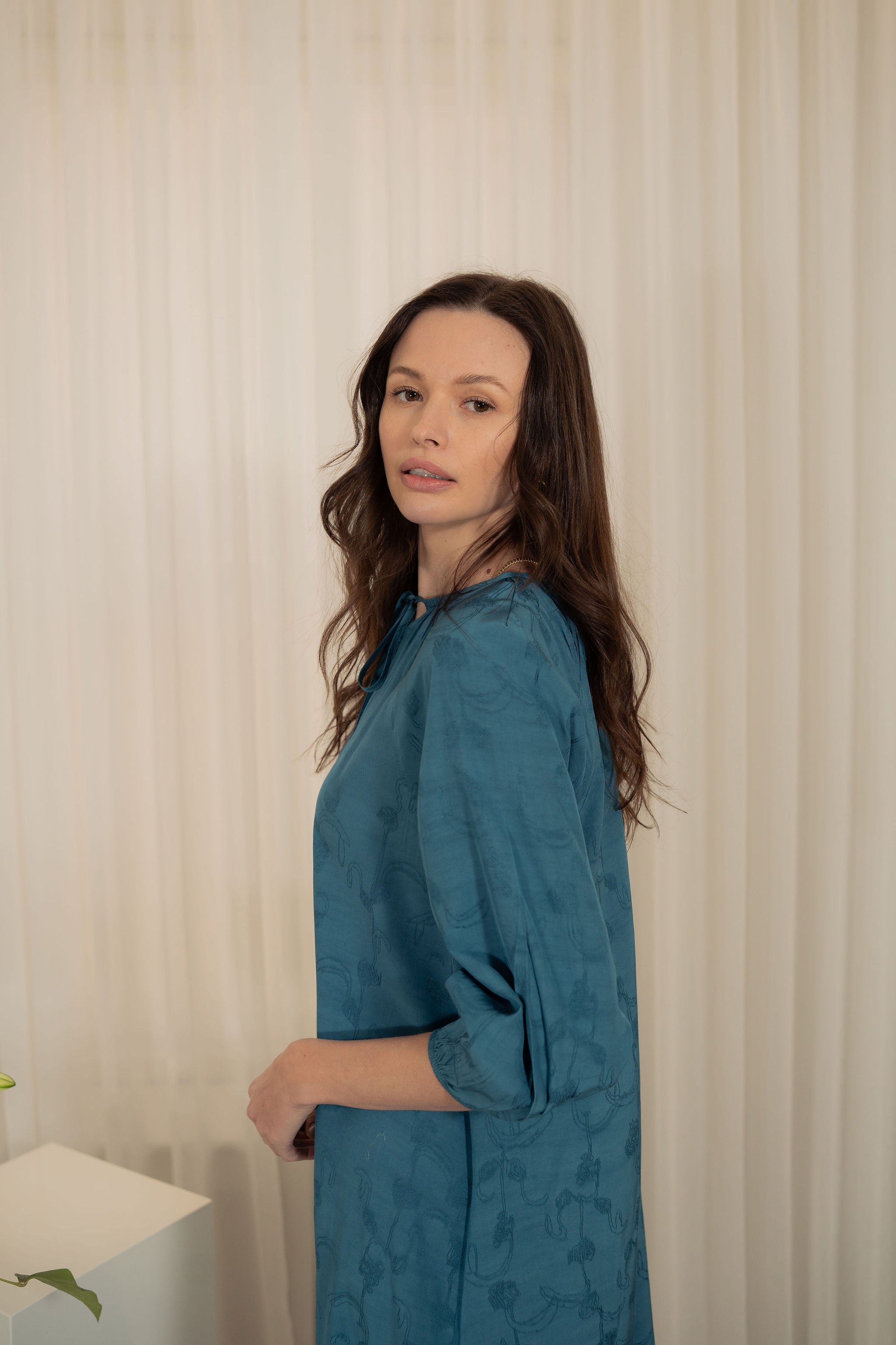 Flow essence rose dress - Blue