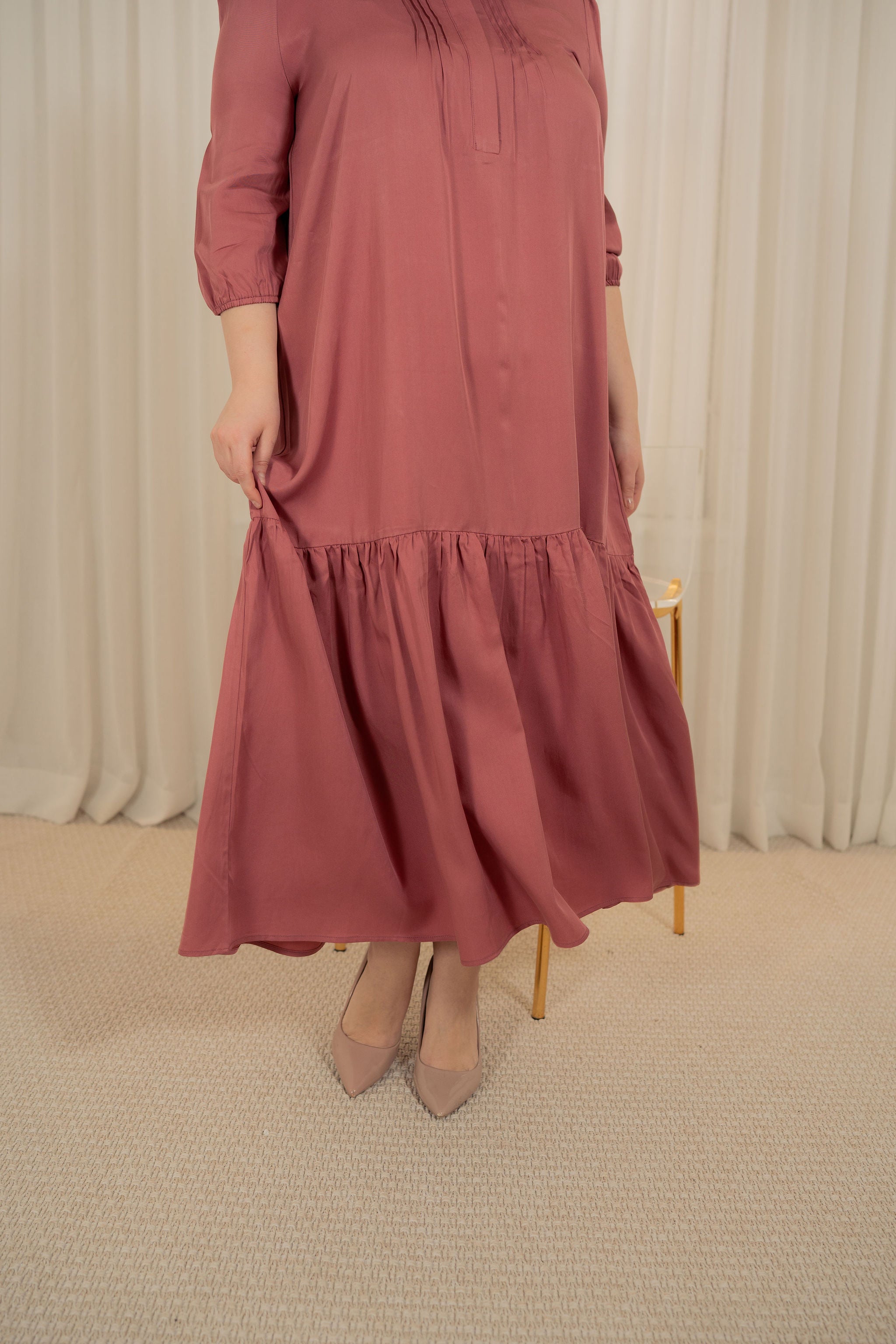 Tencel ankle length dress