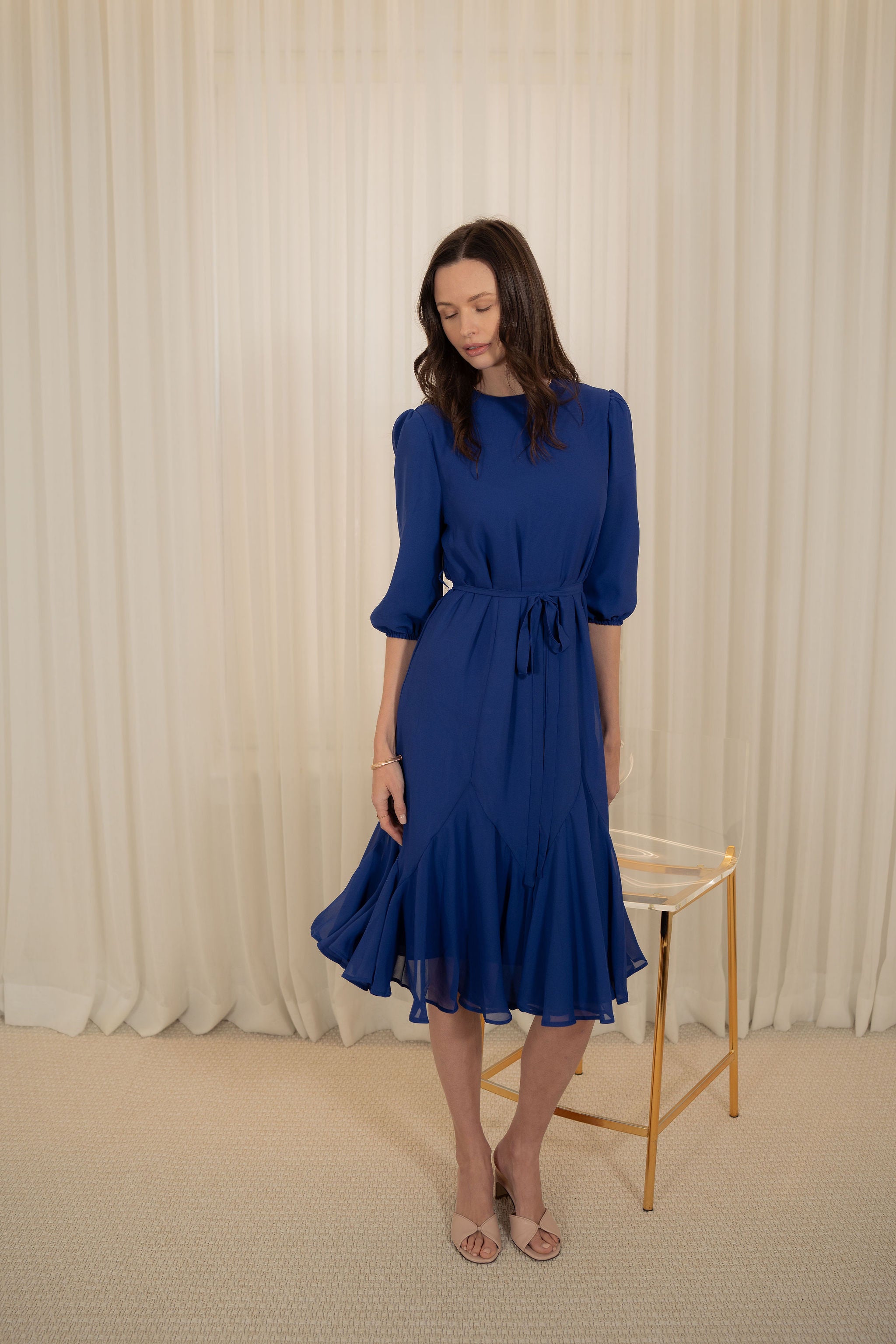 Midi Chiffon charm dress