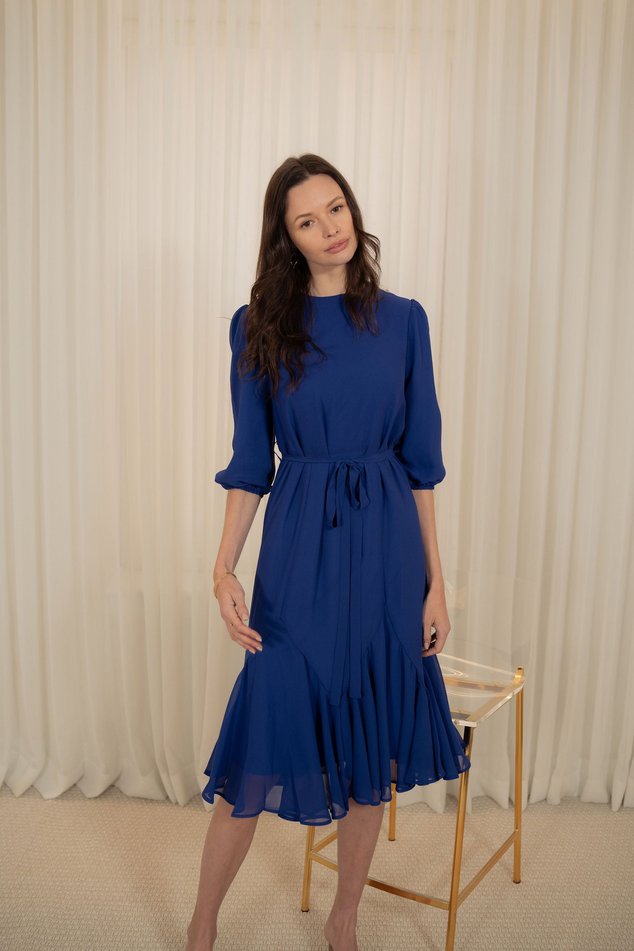 Midi Chiffon charm dress