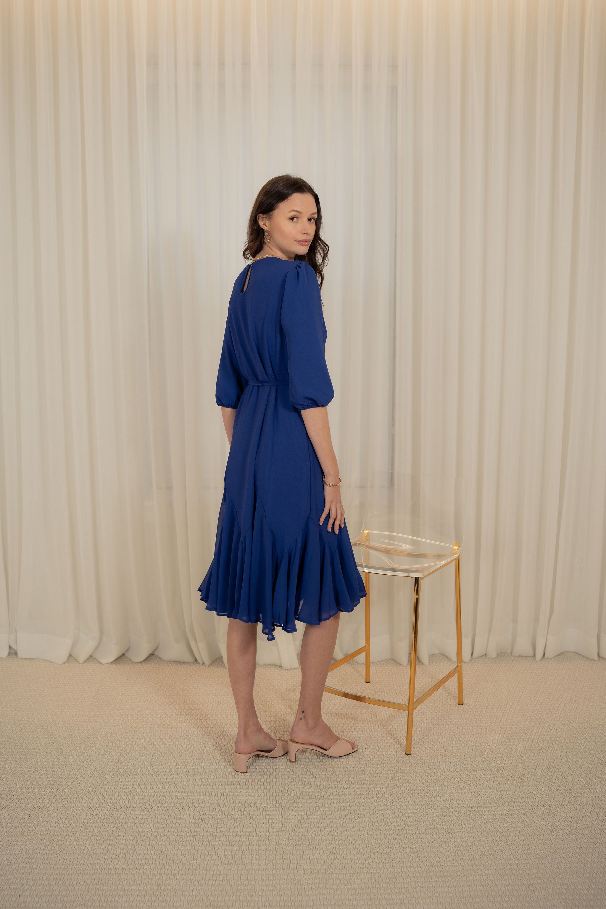 Midi Chiffon charm dress