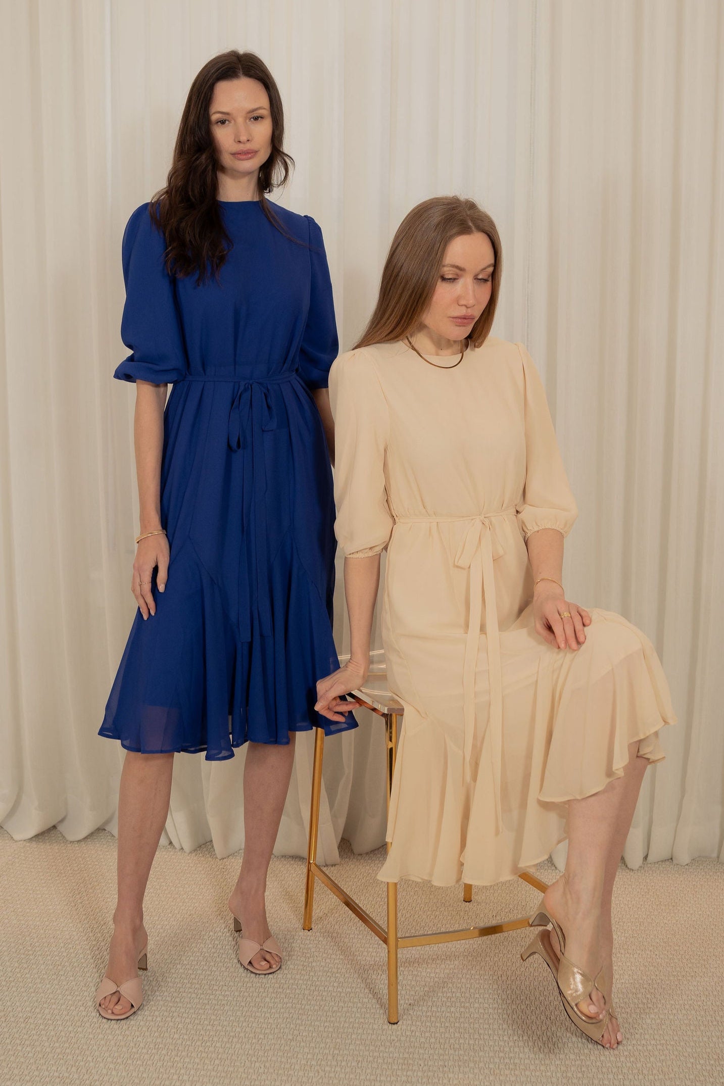 Midi Chiffon charm dress