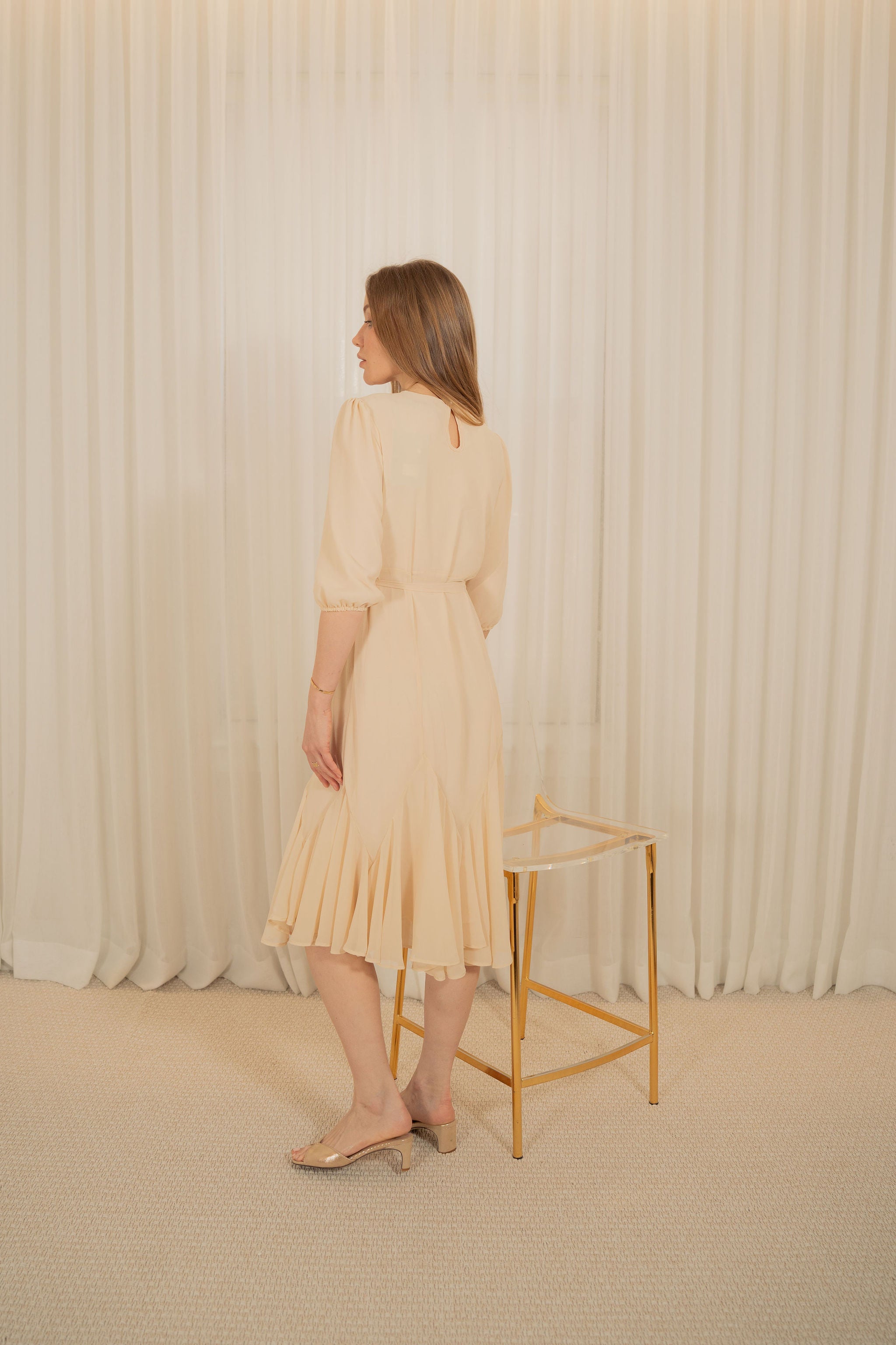 Midi Chiffon charm dress