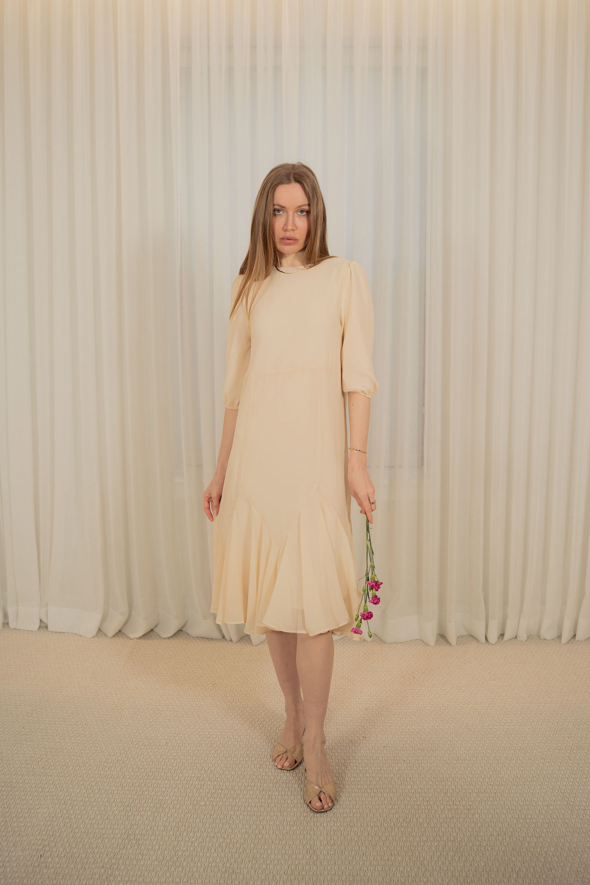 Midi Chiffon charm dress