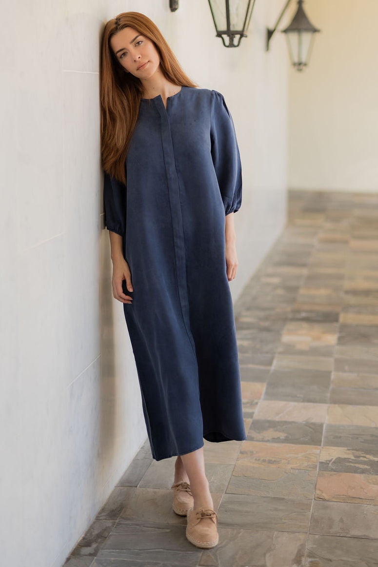 Cupro Ankle length dress