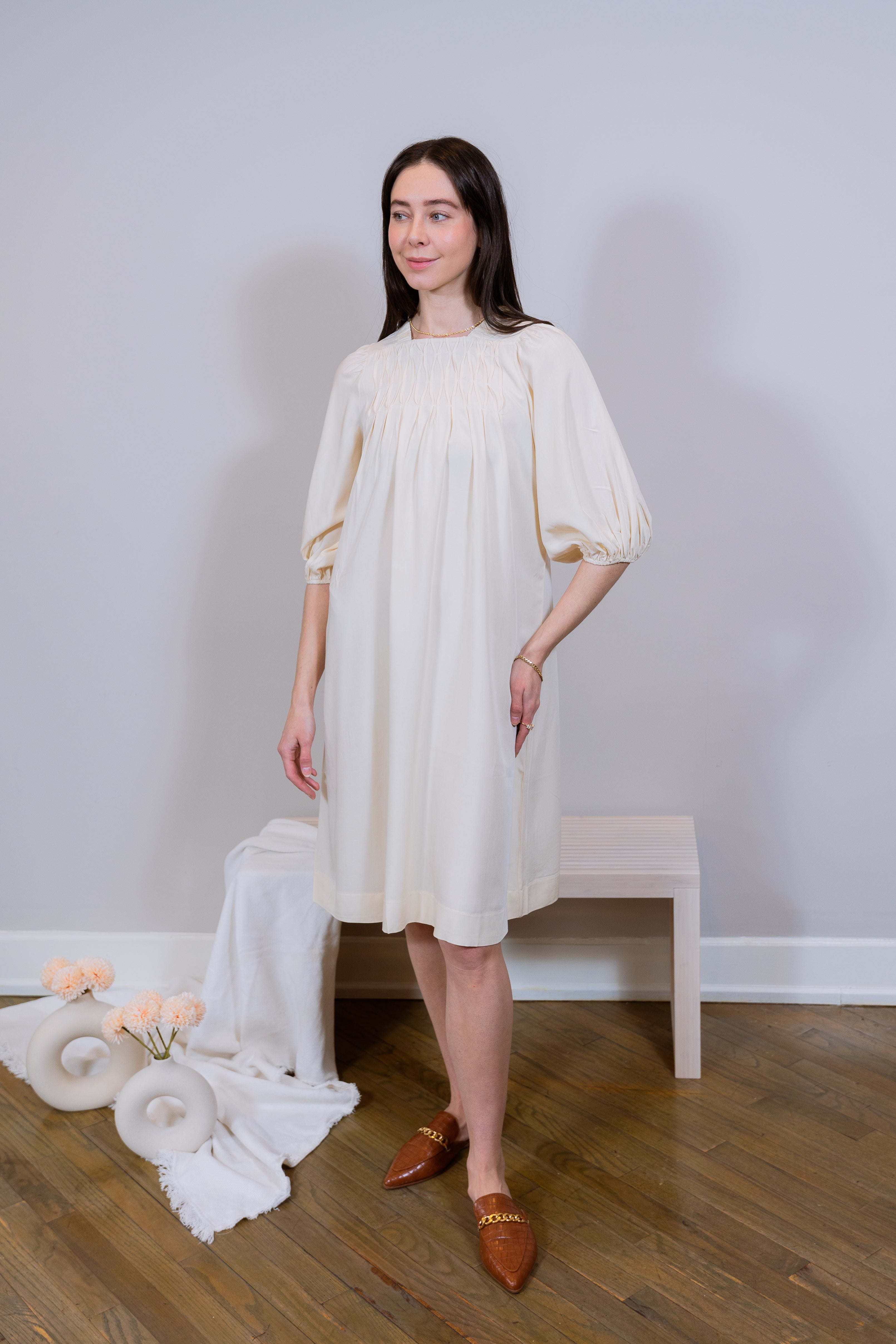 Smock Cream dress