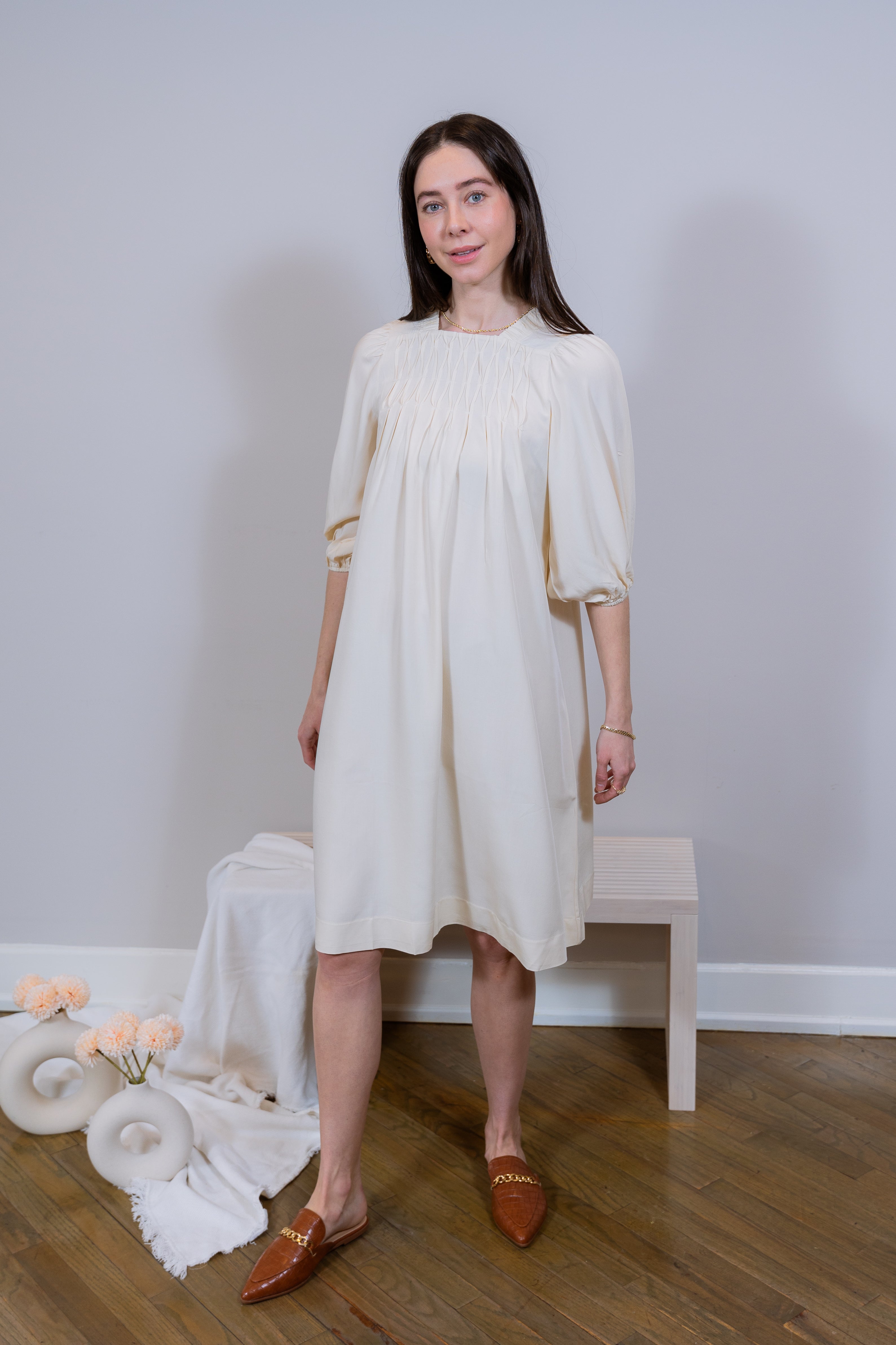 Smock Cream dress