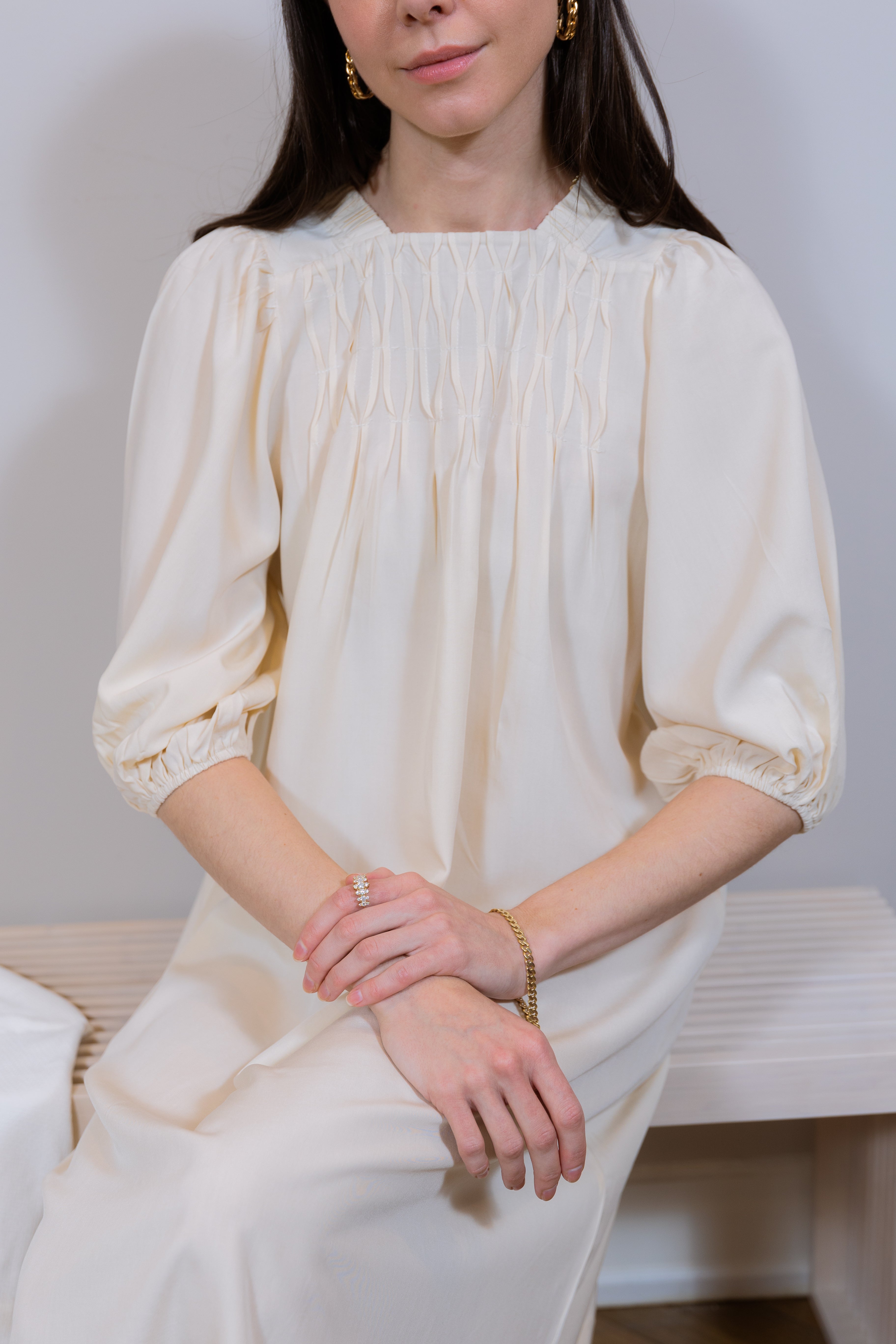 Smock Cream dress