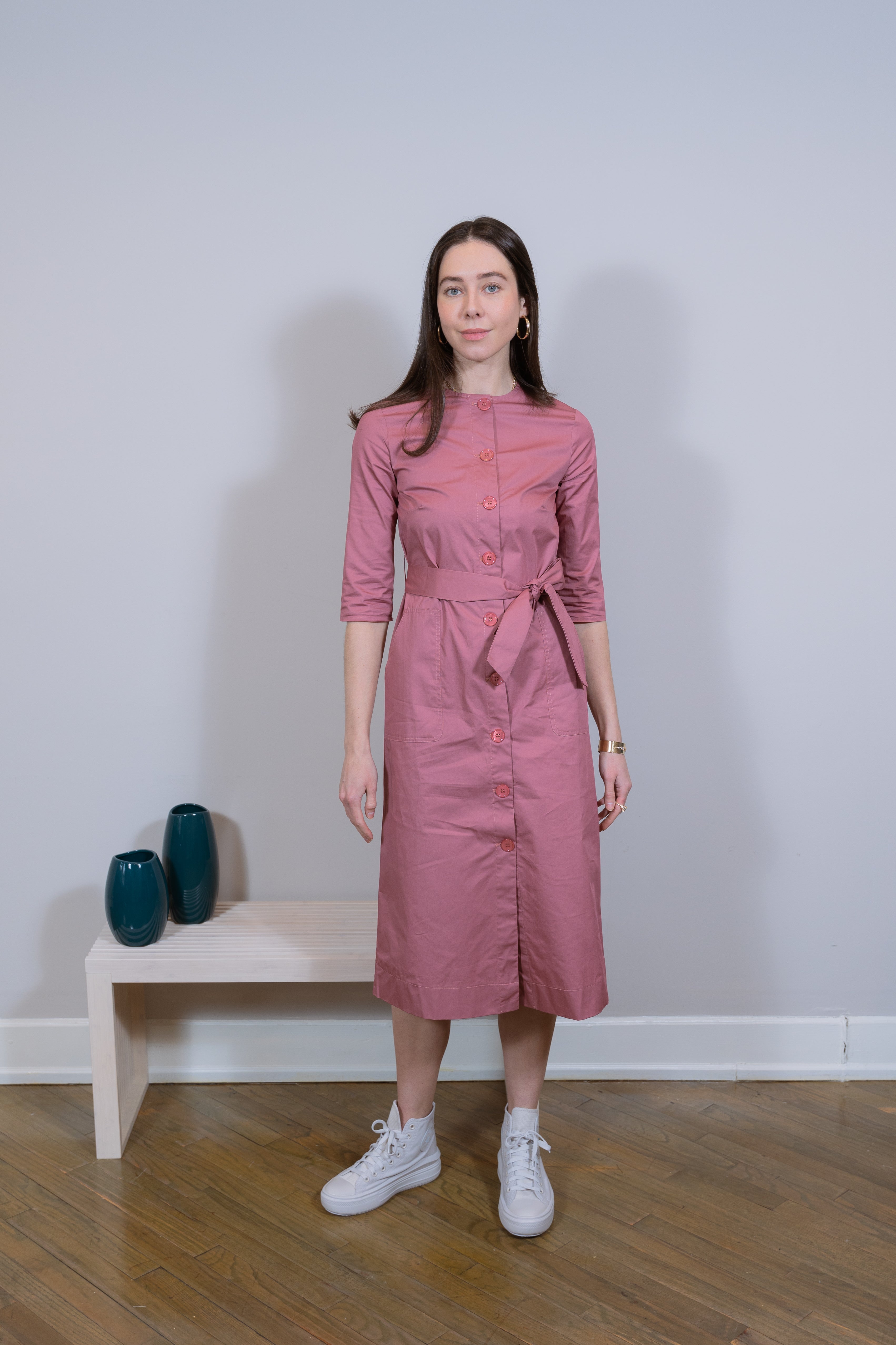 Cotton buttons down Dusty Dose dress