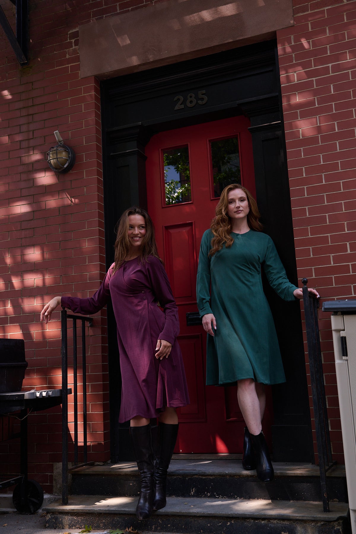 Soft wrap dress - Green