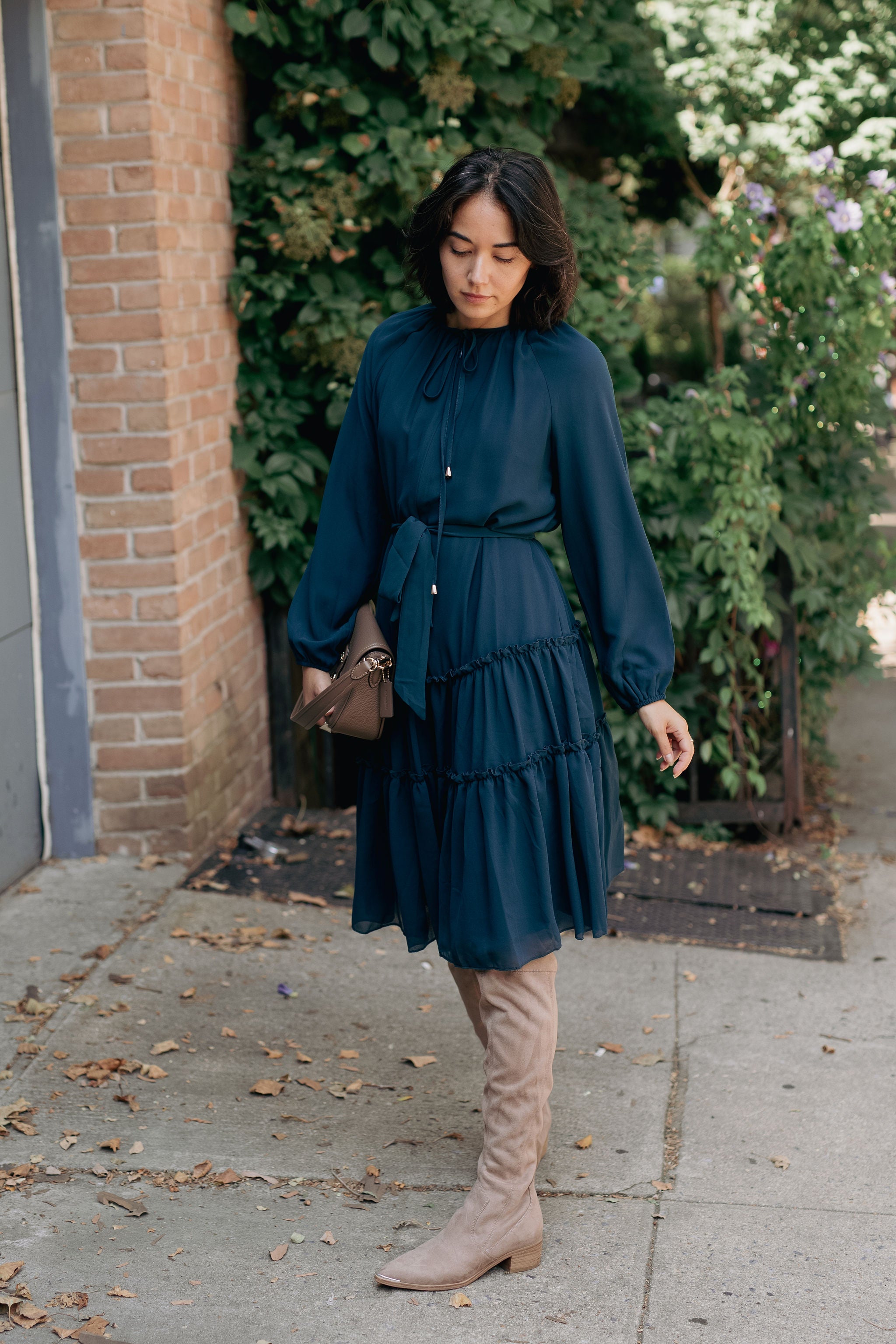 Willow Chiffon dress - Teal