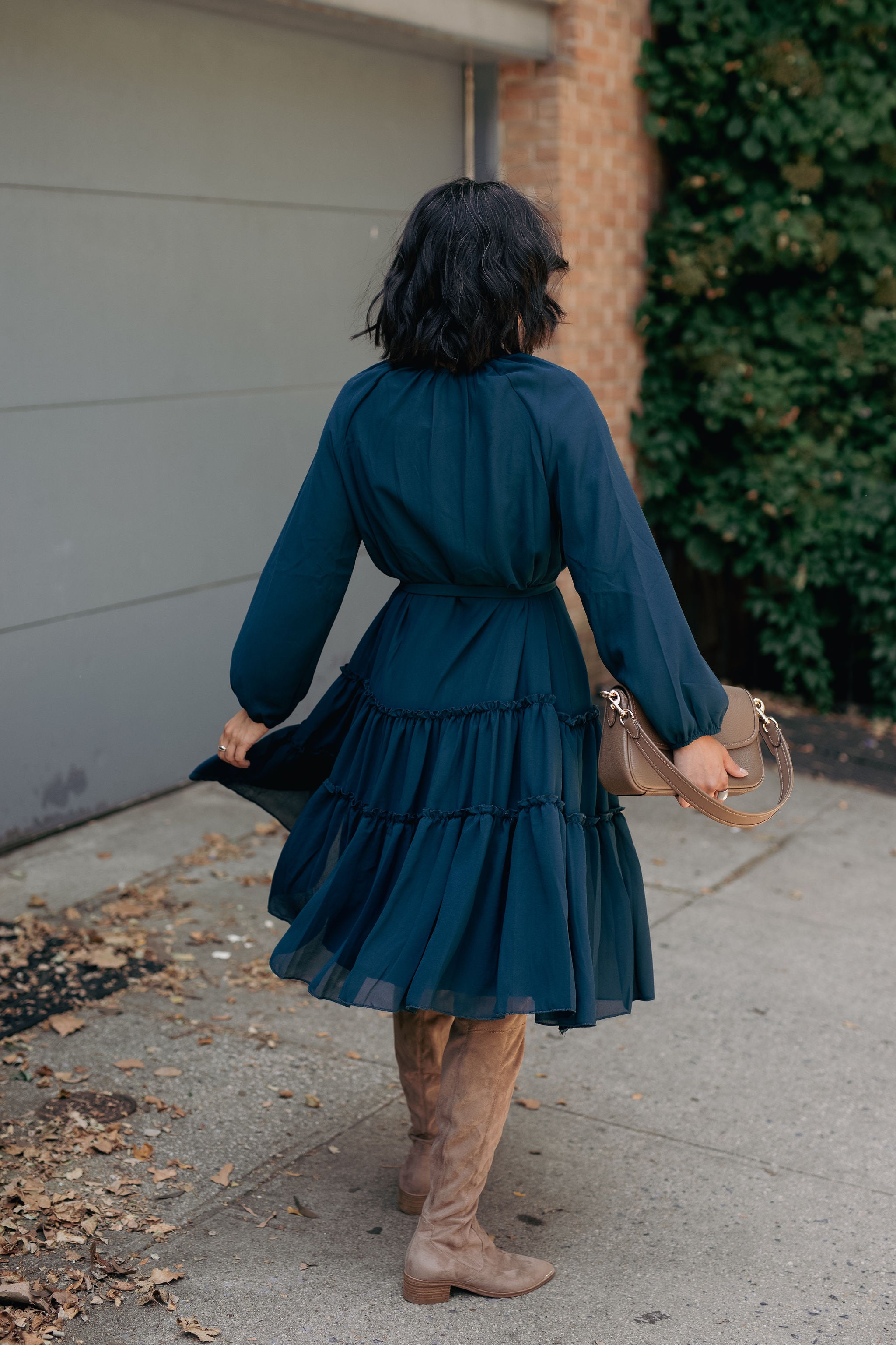 Willow Chiffon dress - Teal