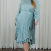 Satin scrunched wrap skirt Dress