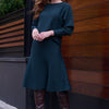 Knit two pieces Shirt & Skirt - Teal