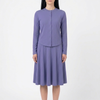 Button down shirt and circle skirt set - Periwinkle Purple