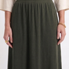 Basic gathered Skirt - Olive