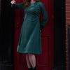 Soft wrap dress - Green