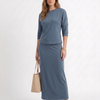 Basic Maxi Skirt - Slate
