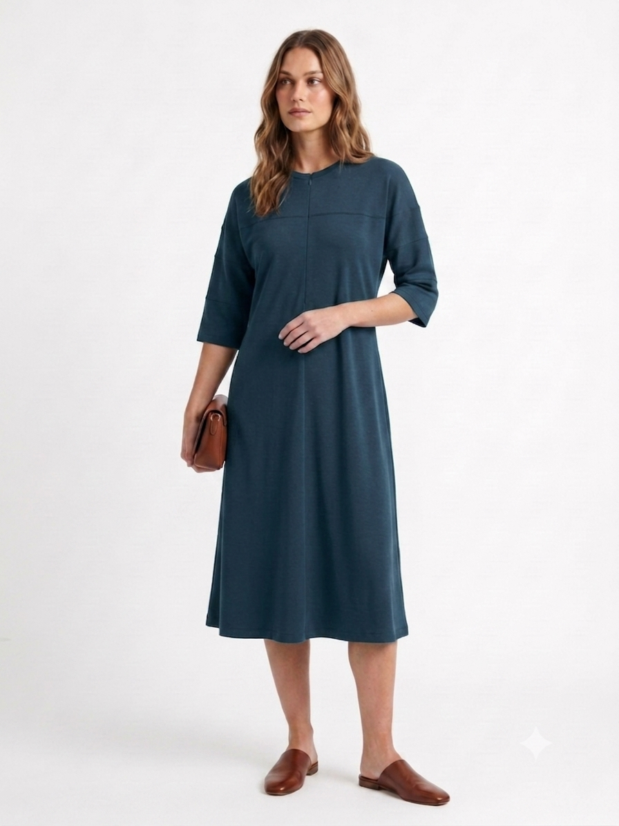 Core Basic Dress - Teal