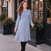 Soft Wrap Dress - Light Blue