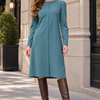 Placket shift dress - Green