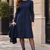 Placket shift dress - Navy
