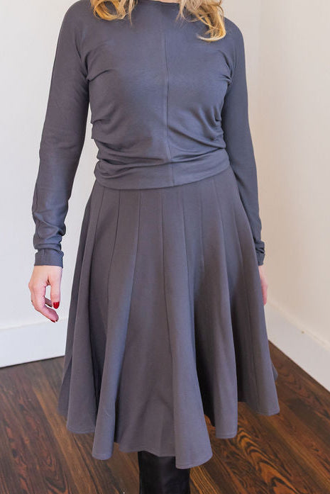 Paneled skirt - Grey