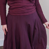 Paneled skirt - Maroon