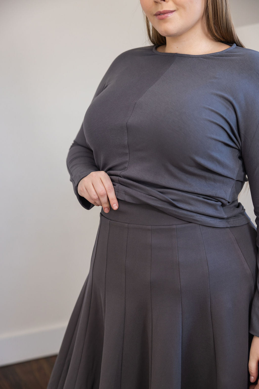 Paneled skirt - Grey