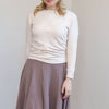 Paneled skirt - Taupe