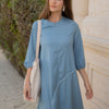 Soft Denim Arc Dress - Light Denim