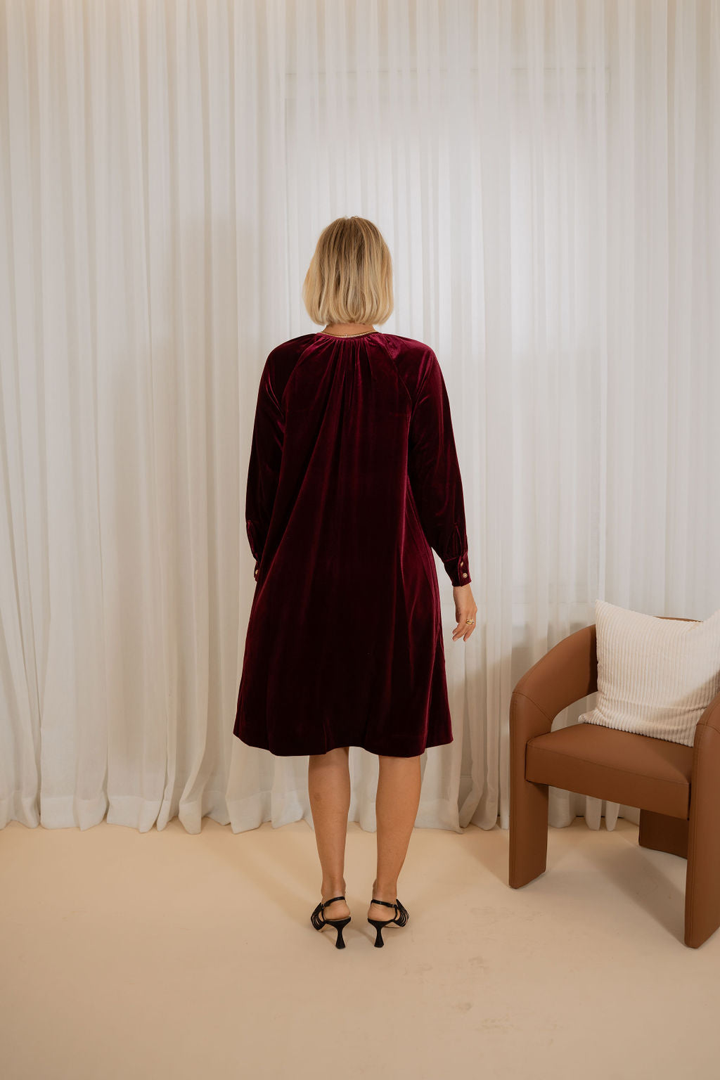 Velvet elegant loose dress