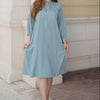 Trim loose dress - Sea foam