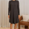 Knit hidden zipper dress - Grey