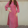 Cupro Kaftan maxi dress - Dusty Rose