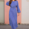 Cupro Kaftan maxi dress - Periwinkle Blue