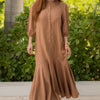 Arden Roundline Dress - Camel